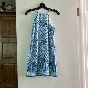 00 Worn Once Lilly Pulitzer Pearl Pineapple Romper Mini Dress with Halter Neck